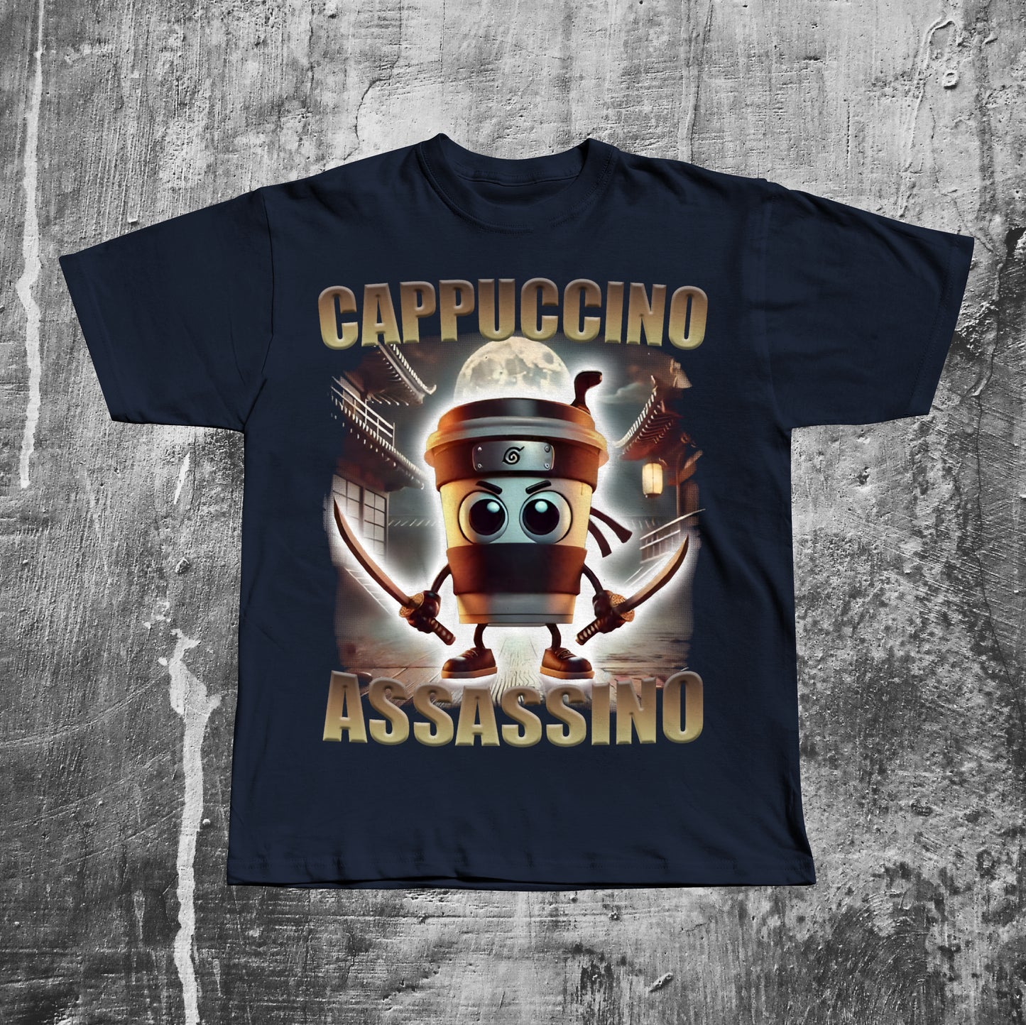 Cappuccino Assassino Funny Italian Brainrot Meme T-shirt