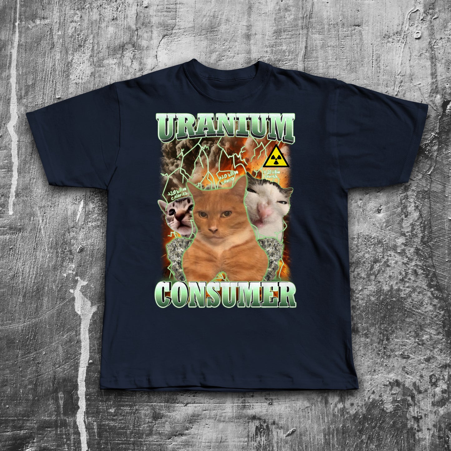 Uranium Consumer Funny Cat Meme T-Shirt, Brainrot Shirts