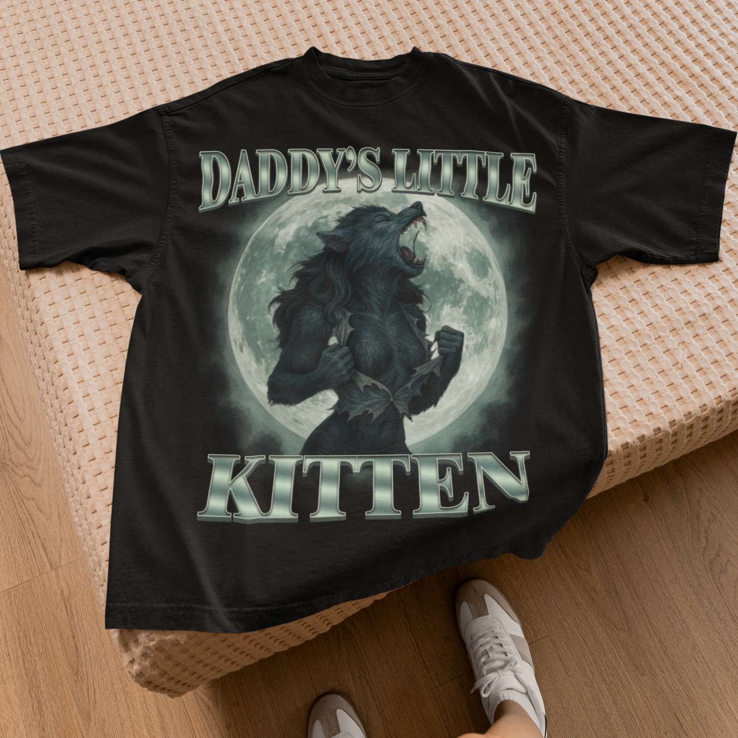 Daddy's Little Kitten Funny Alpha Werewolf T-shirt, Unhinged Clothes, She Wolf Shirt
