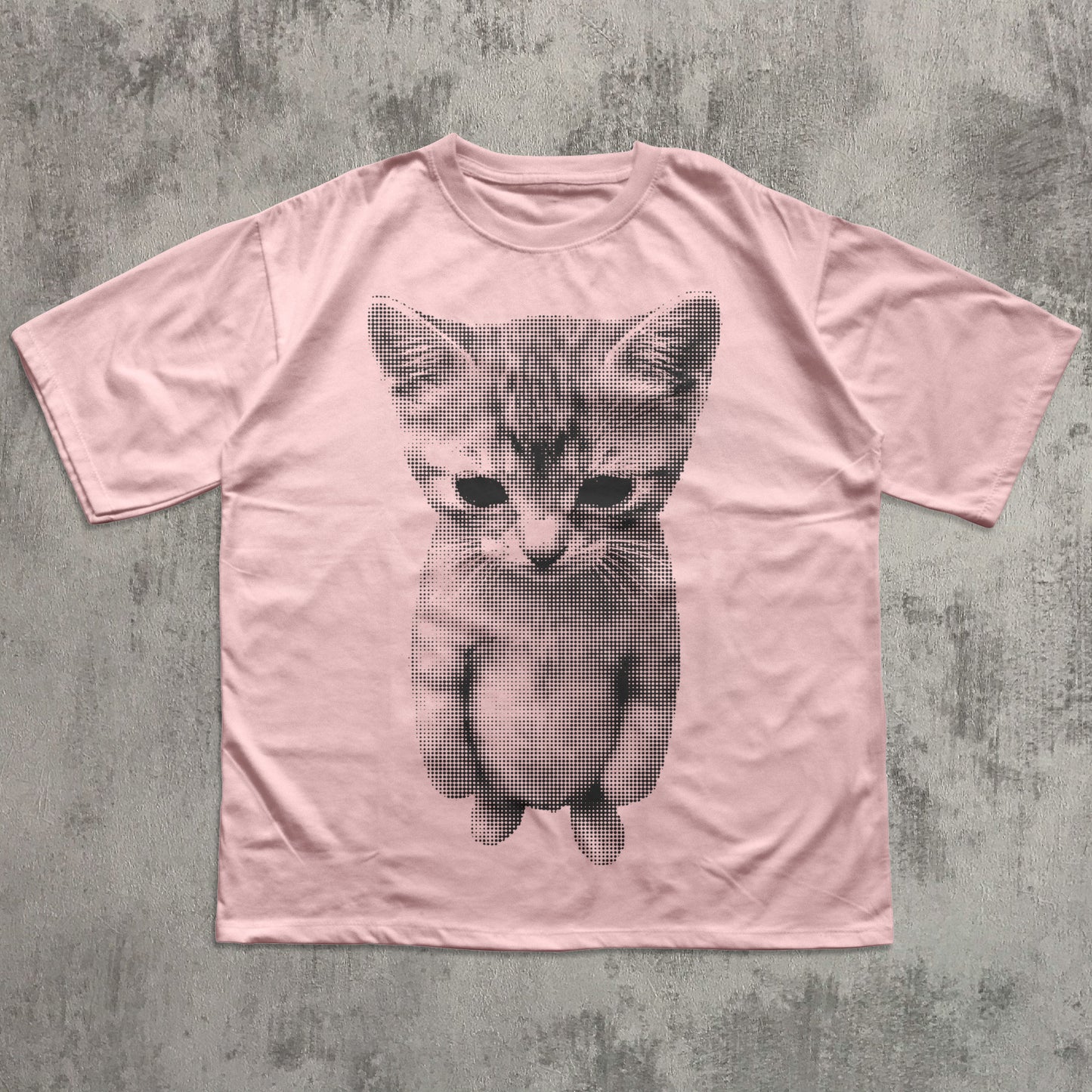 Cute cat portrait graphic t-shirt for casual everyday wear