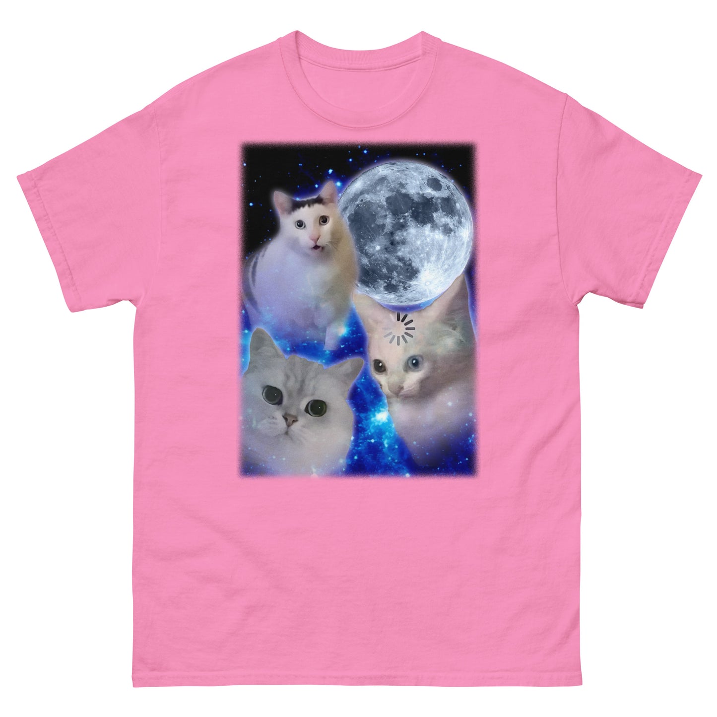 Confused Cats Moon T-shirt