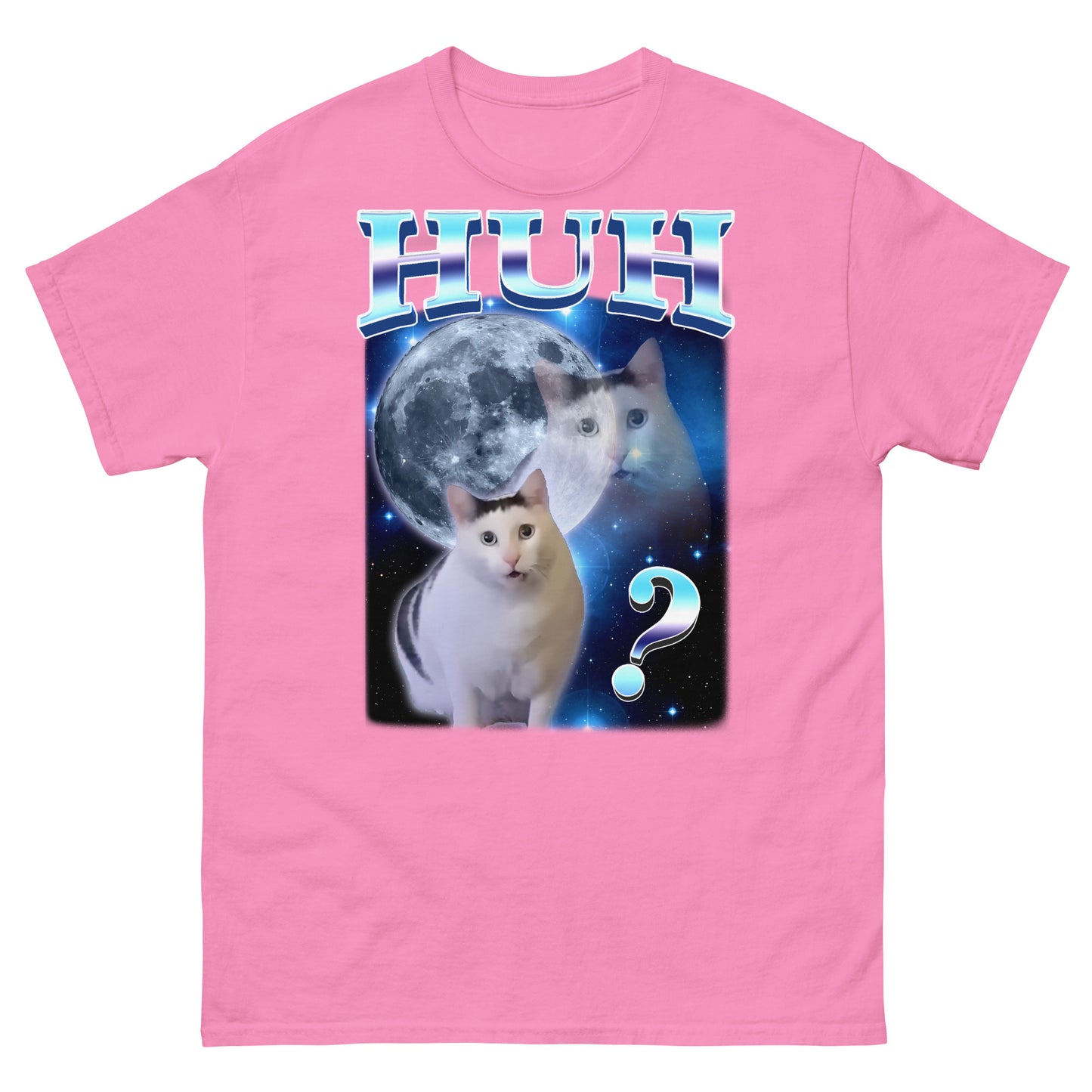 HUH Funny Dank Cat Meme Tee Shirt