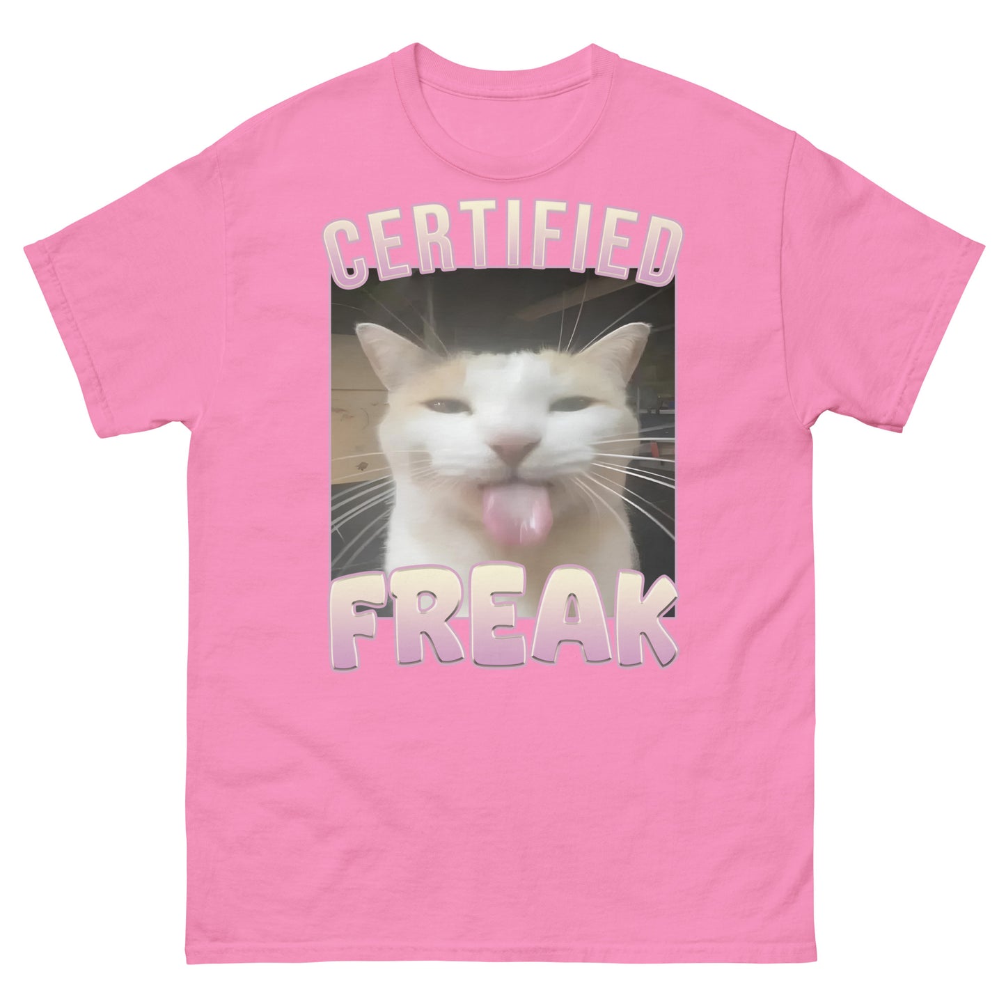 Certified Freak Funny Cat Meme T-shirt