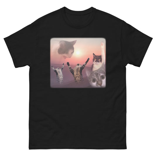 Funny Cats Sunrise Meme T-shirt