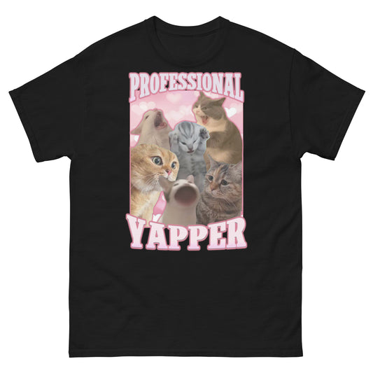 Professional Yapper Funny Cat Meme T-shirt