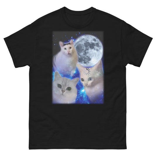 Confused Cats Moon T-shirt