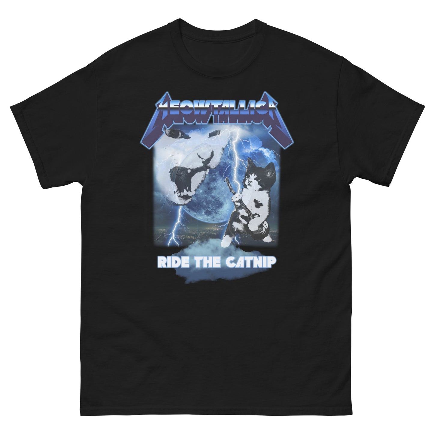 Meowtallica Funny Cat Meme Tee Shirt