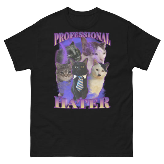 Professional Hater Funny Cat Meme Tee Shirt