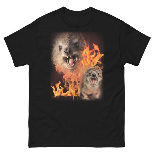 Funny Rock Hyrax Fire Meme T-shirt