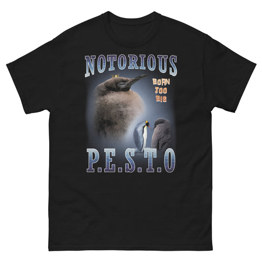 Notorious Pesto Funny Viral Penguin T-shirt