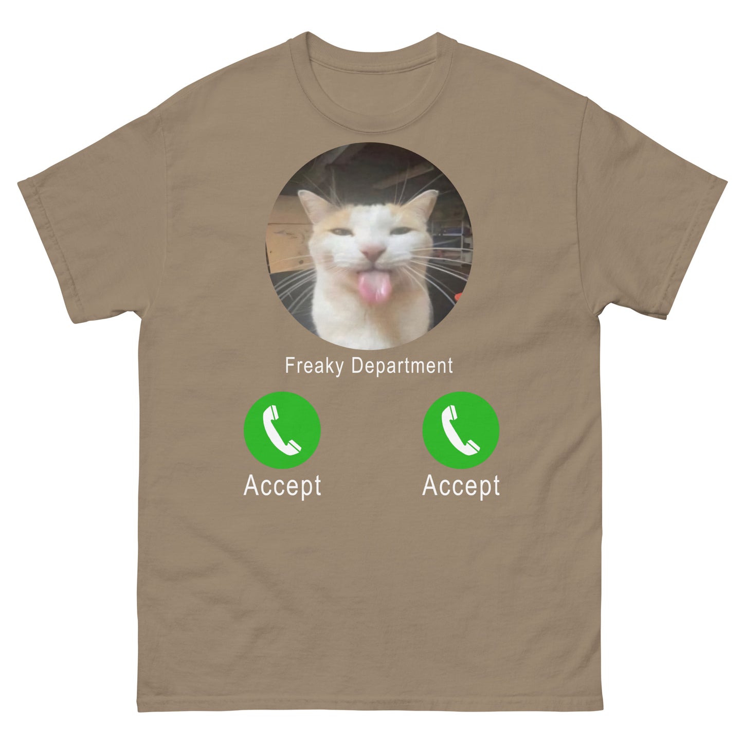 Freaky Department Funny Cat Meme Tee Shirt