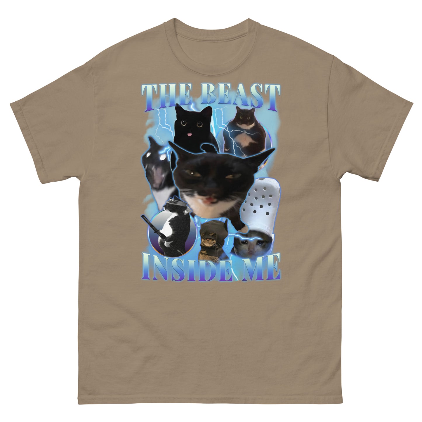 The beast inside me Funny Cat Meme T-shirt