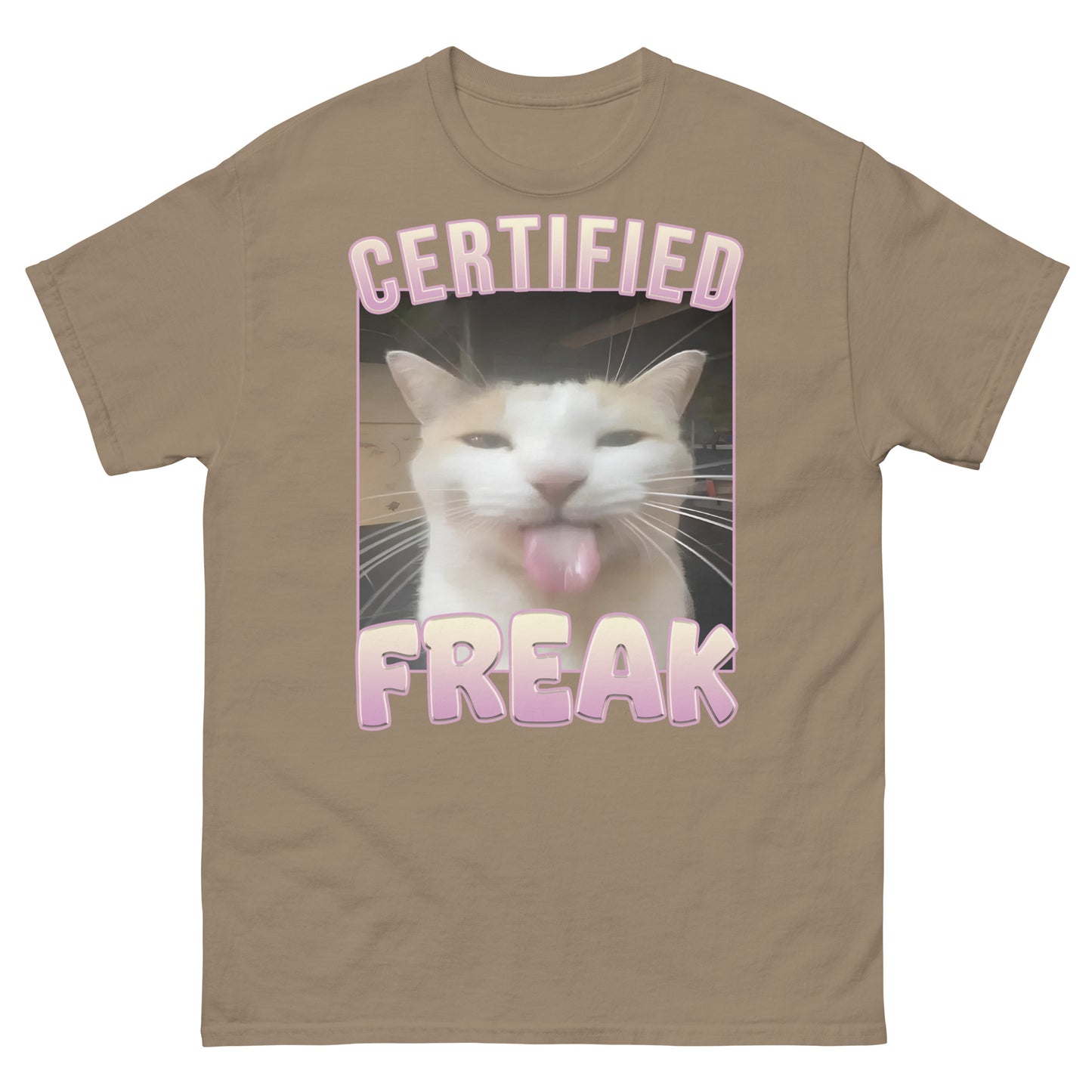 Certified Freak Funny Cat Meme T-shirt