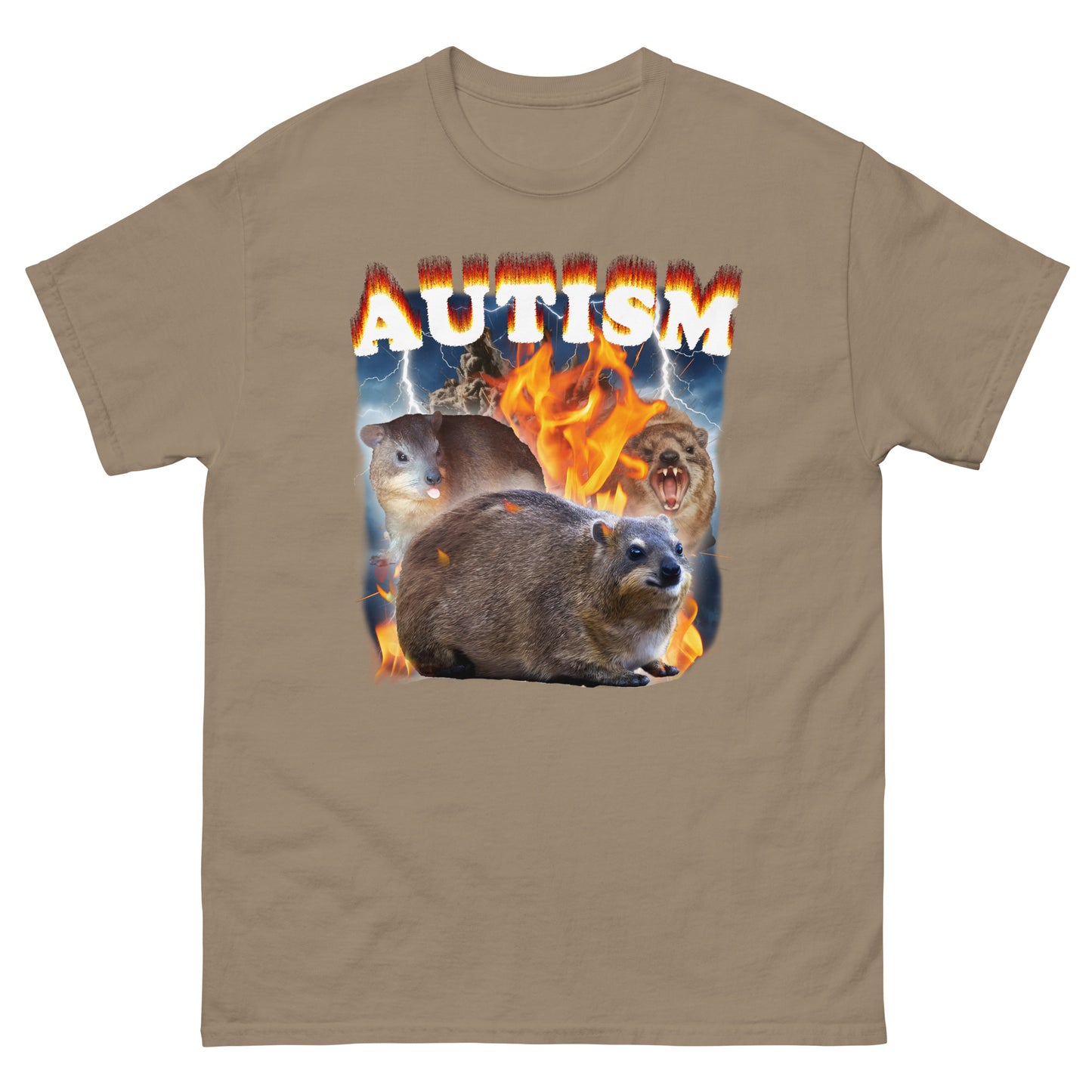 Autism Hyrax Funny Meme T-shirt