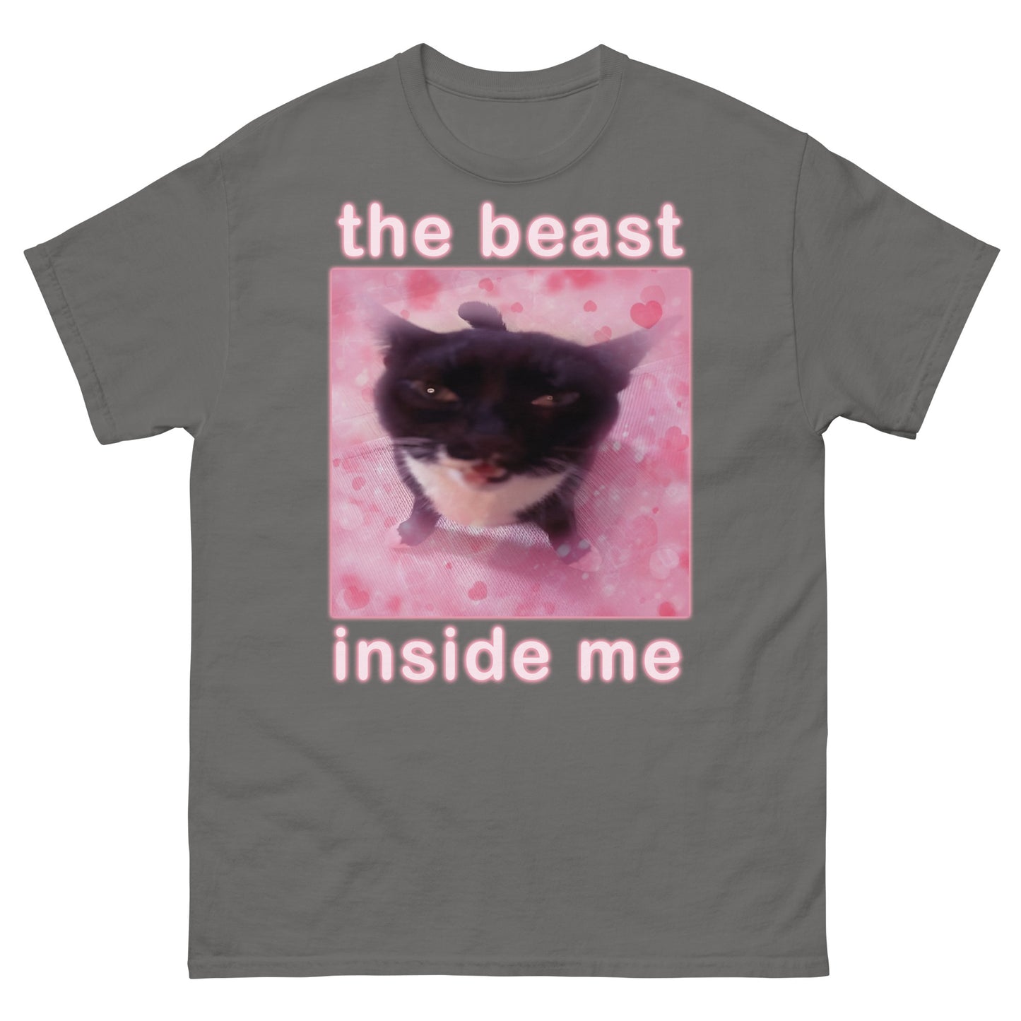 The Beast Inside Me Funny Cat Meme T-shirt