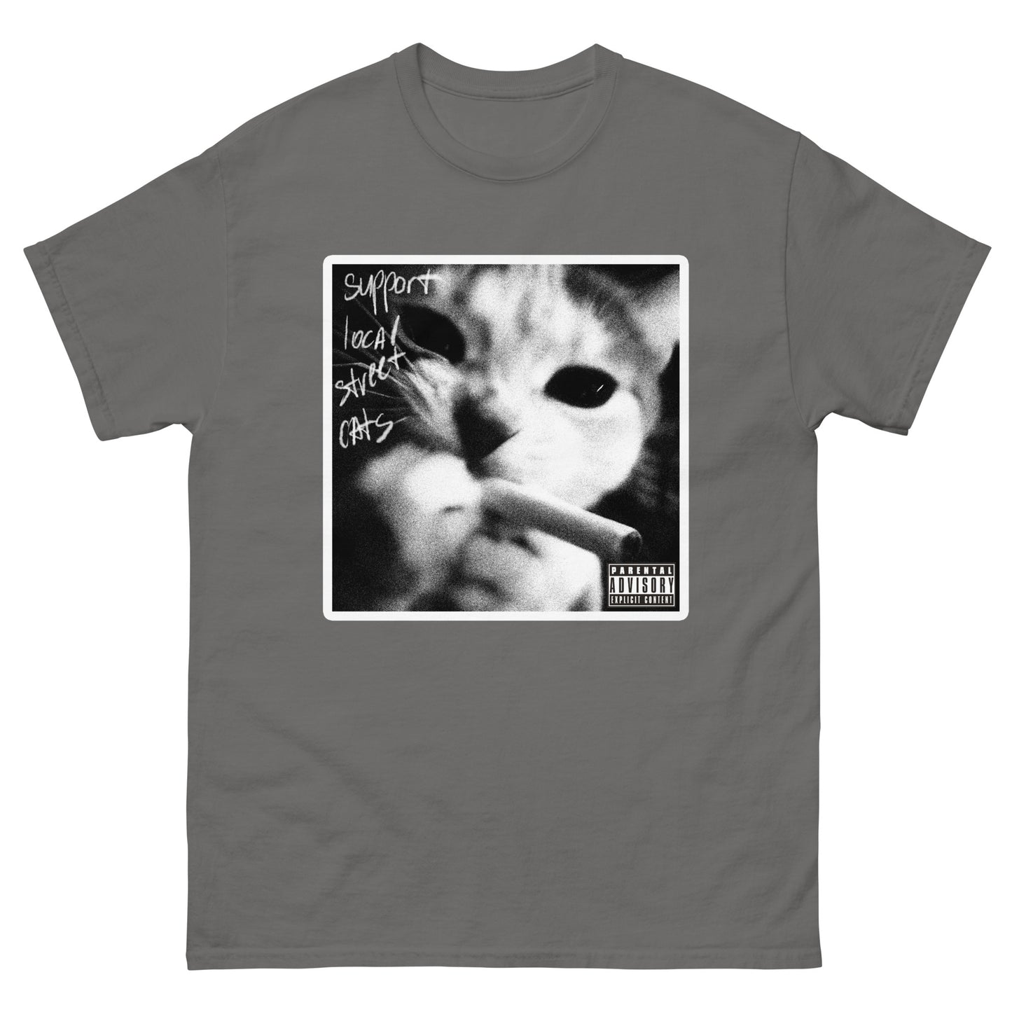 Support Local Street Cats Funny Cat Meme T-shirt