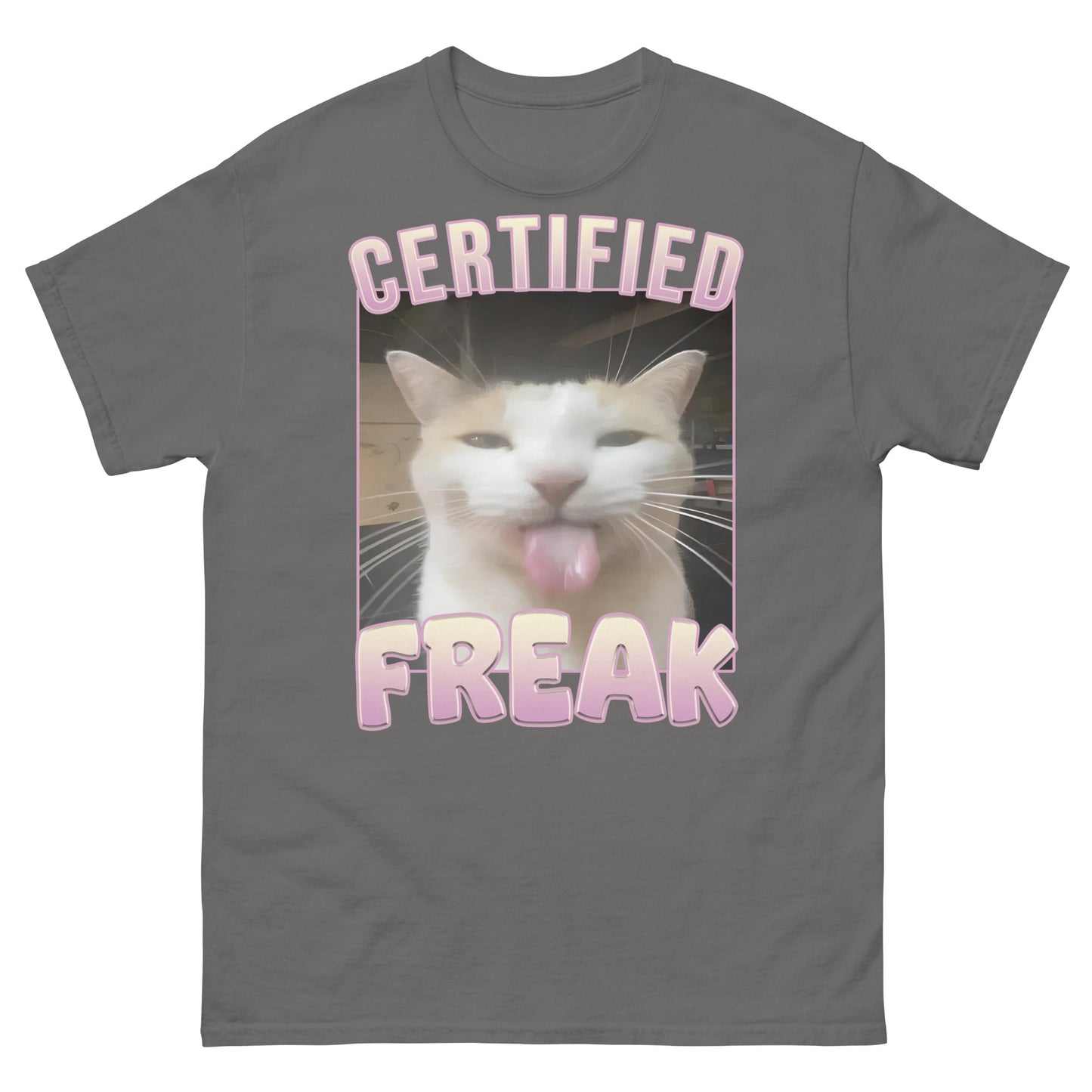 Certified Freak Funny Cat Meme T-shirt