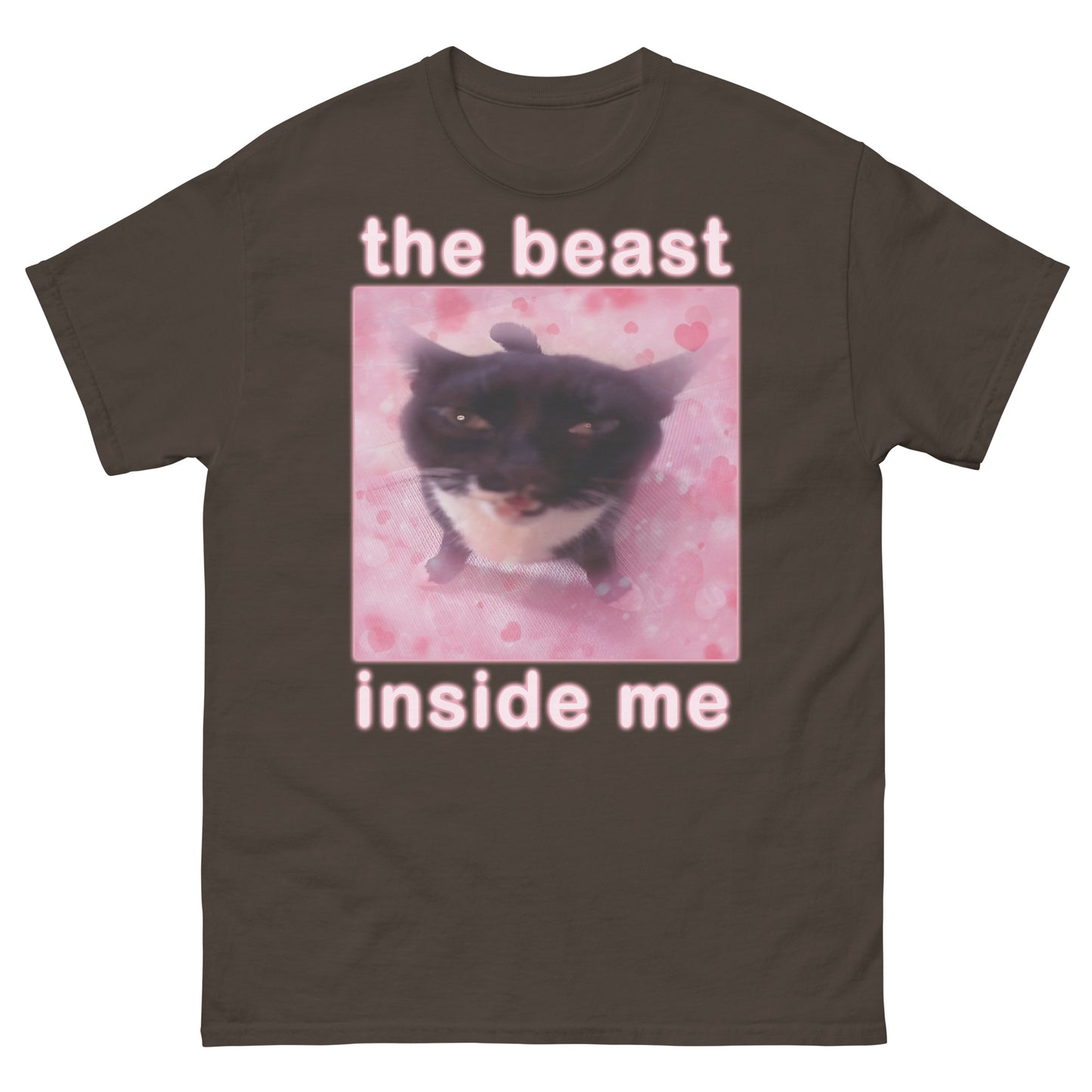 The Beast Inside Me Funny Cat Meme T-shirt