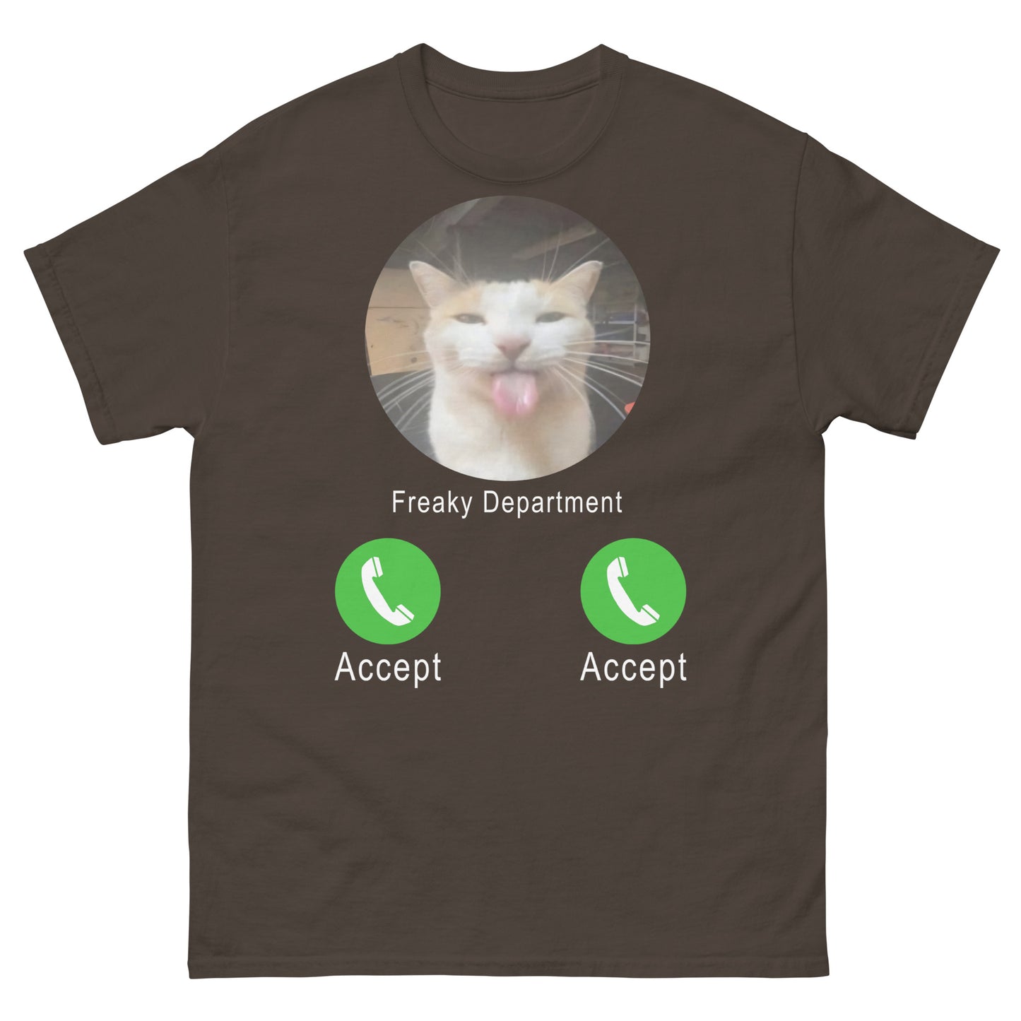 Freaky Department Funny Cat Meme Tee Shirt