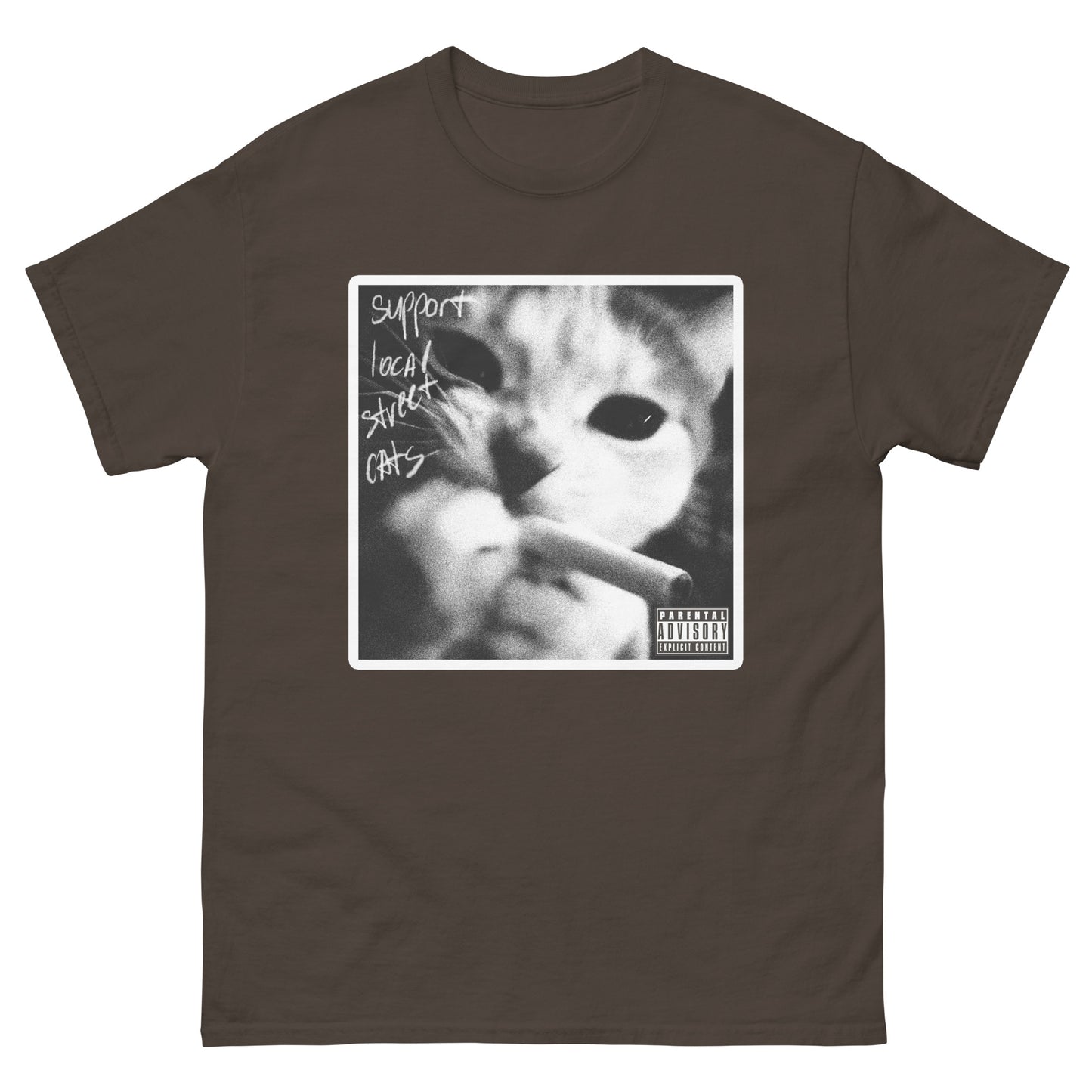 Support Local Street Cats Funny Cat Meme T-shirt