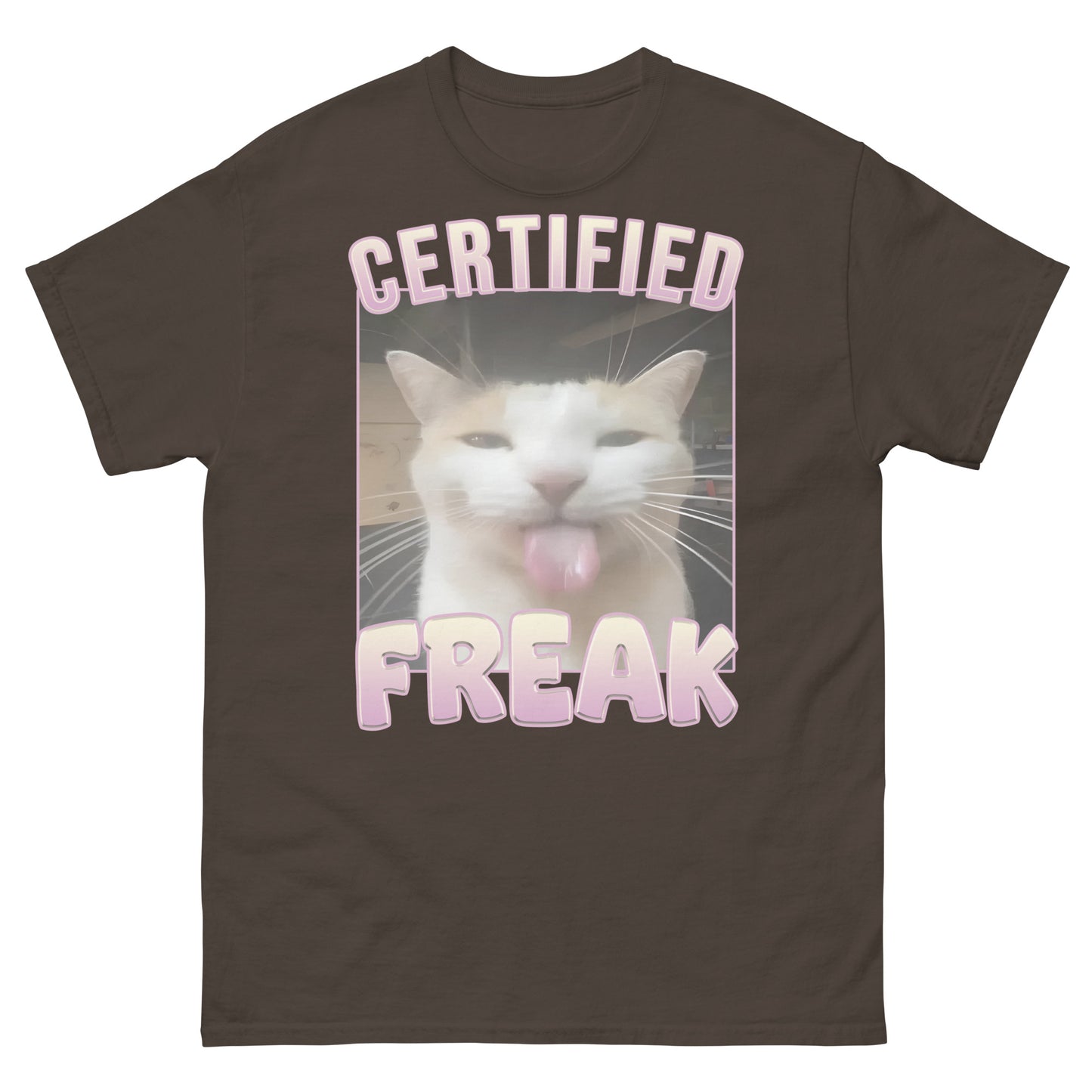 Certified Freak Funny Cat Meme T-shirt