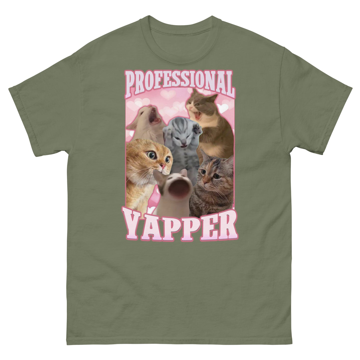 Professional Yapper Funny Cat Meme T-shirt