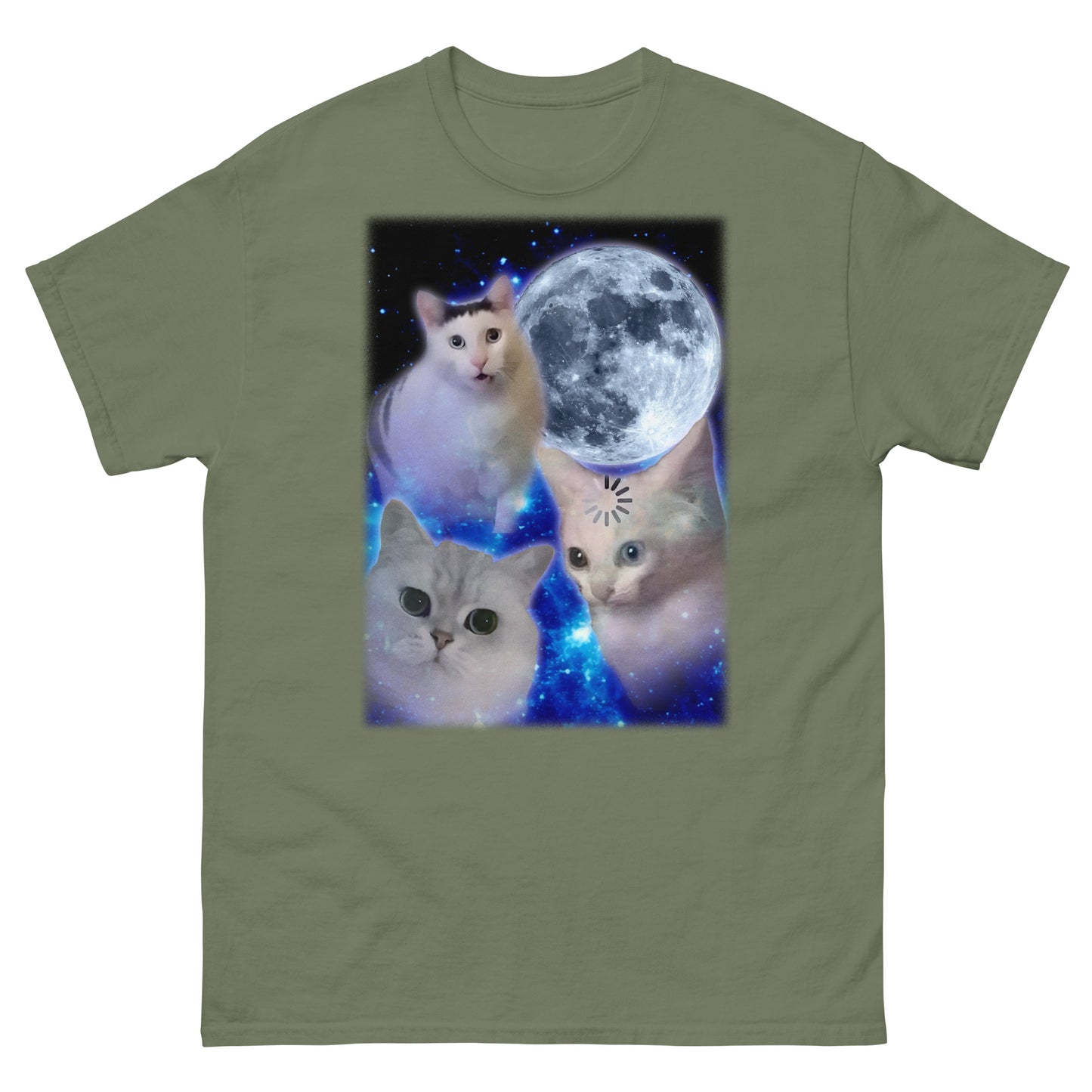 Confused Cats Moon T-shirt