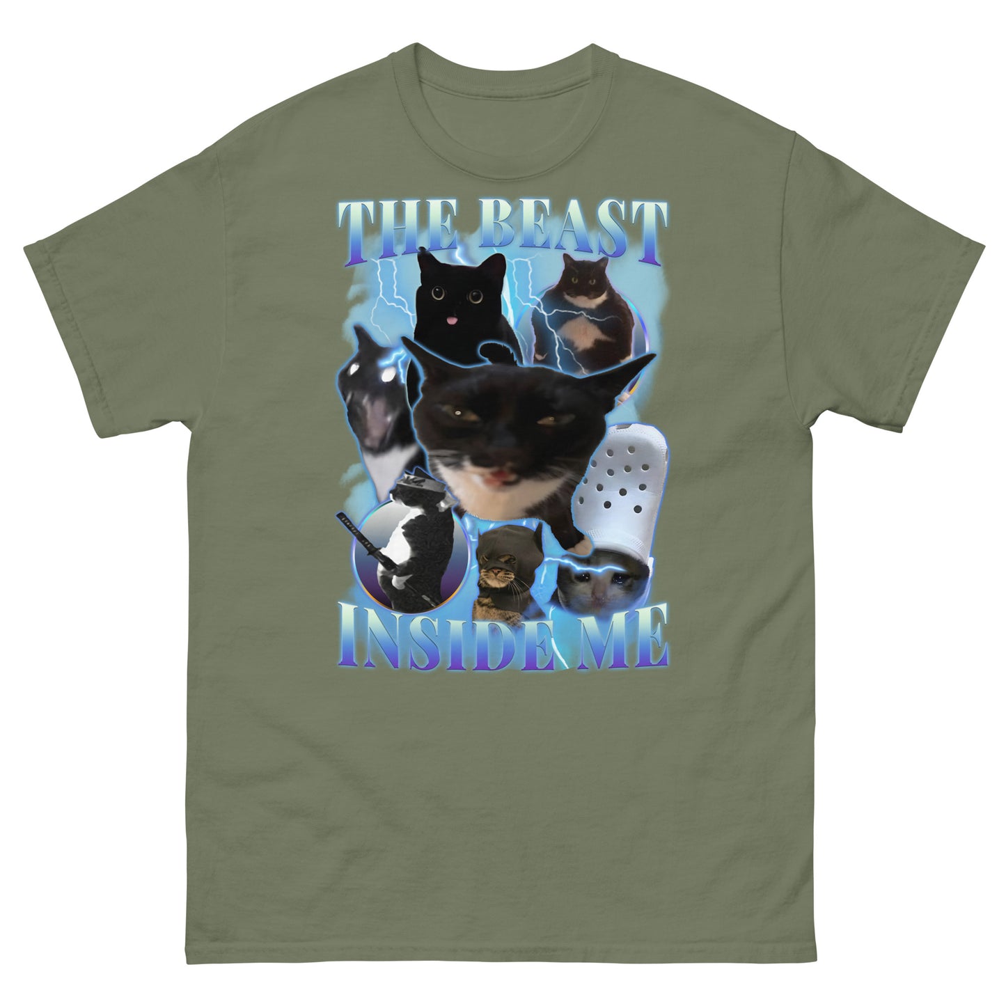 The beast inside me Funny Cat Meme T-shirt