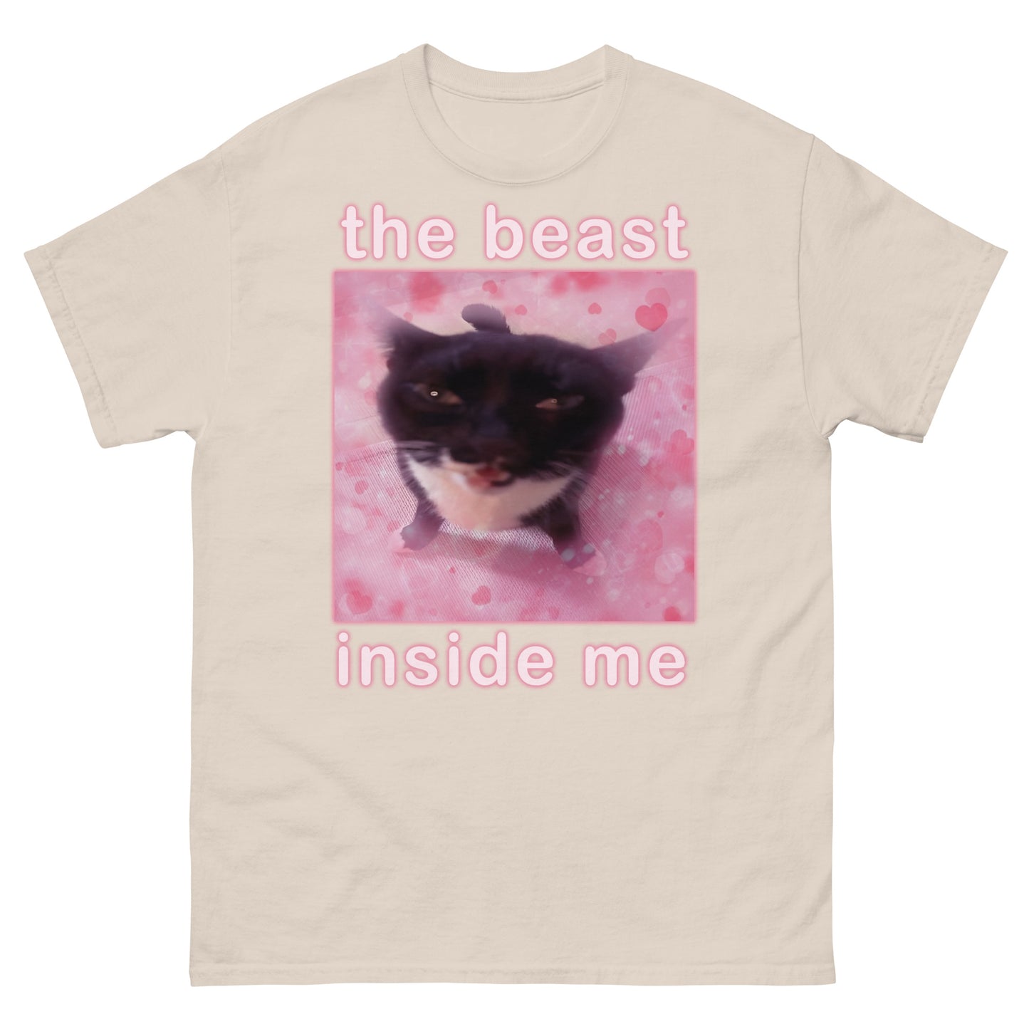 The Beast Inside Me Funny Cat Meme T-shirt