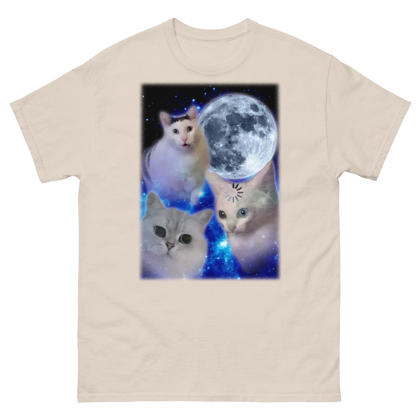 Confused Cats Moon T-shirt