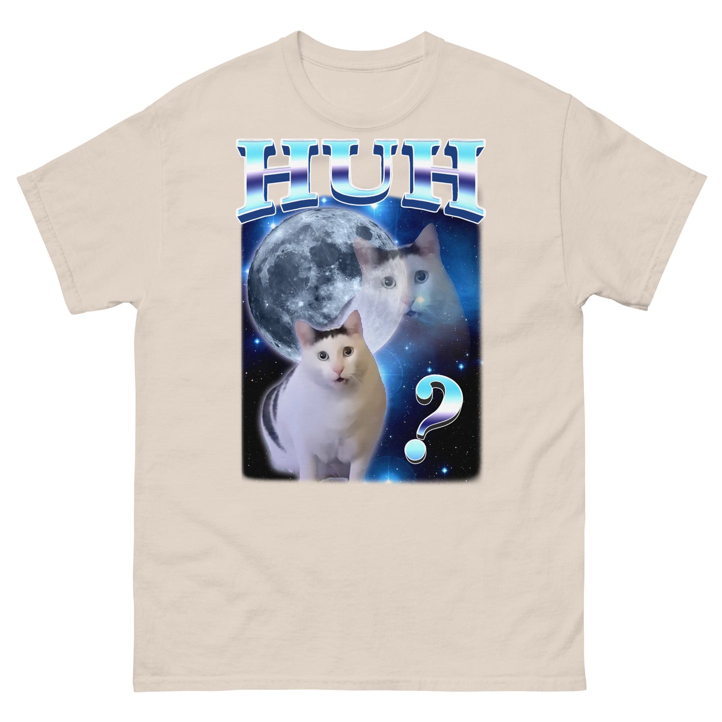 HUH Funny Dank Cat Meme Tee Shirt