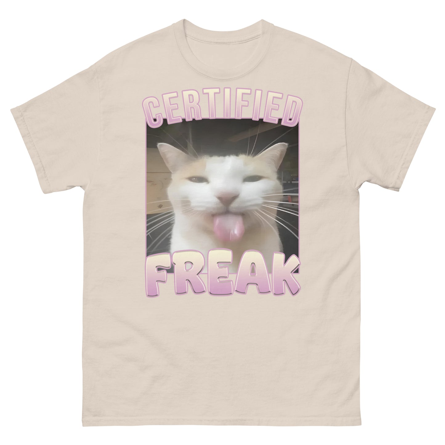 Certified Freak Funny Cat Meme T-shirt