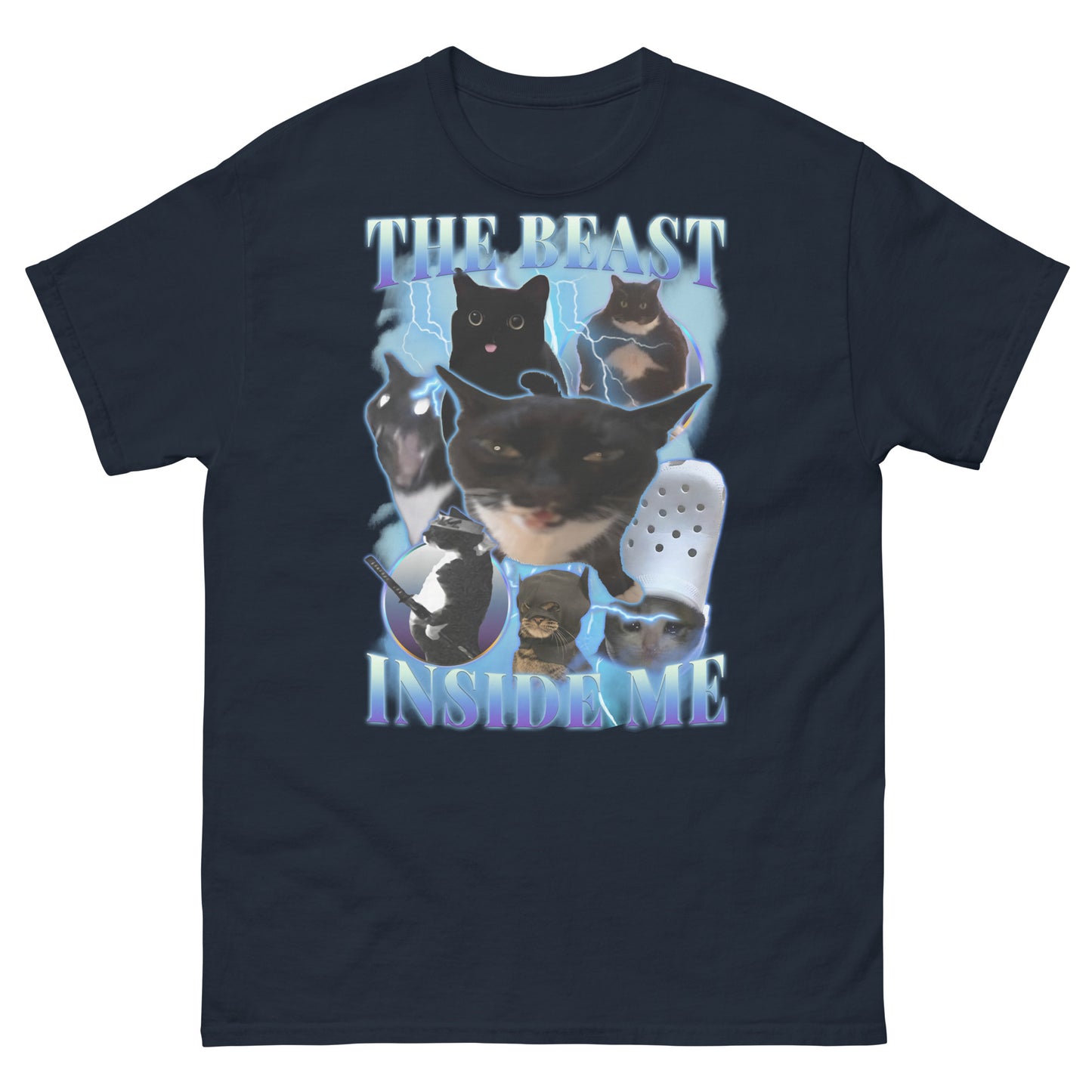 The beast inside me Funny Cat Meme T-shirt