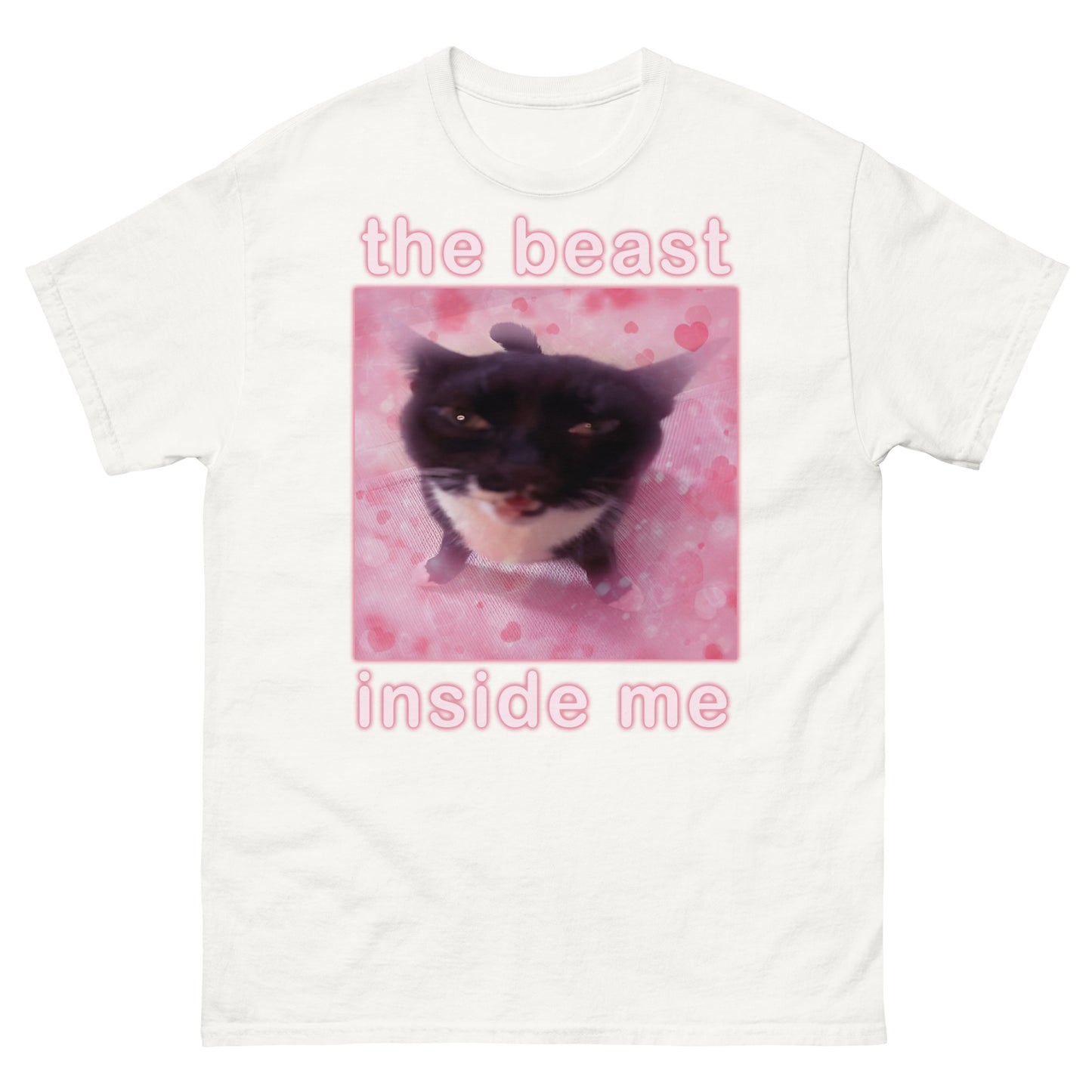 The Beast Inside Me Funny Cat Meme T-shirt