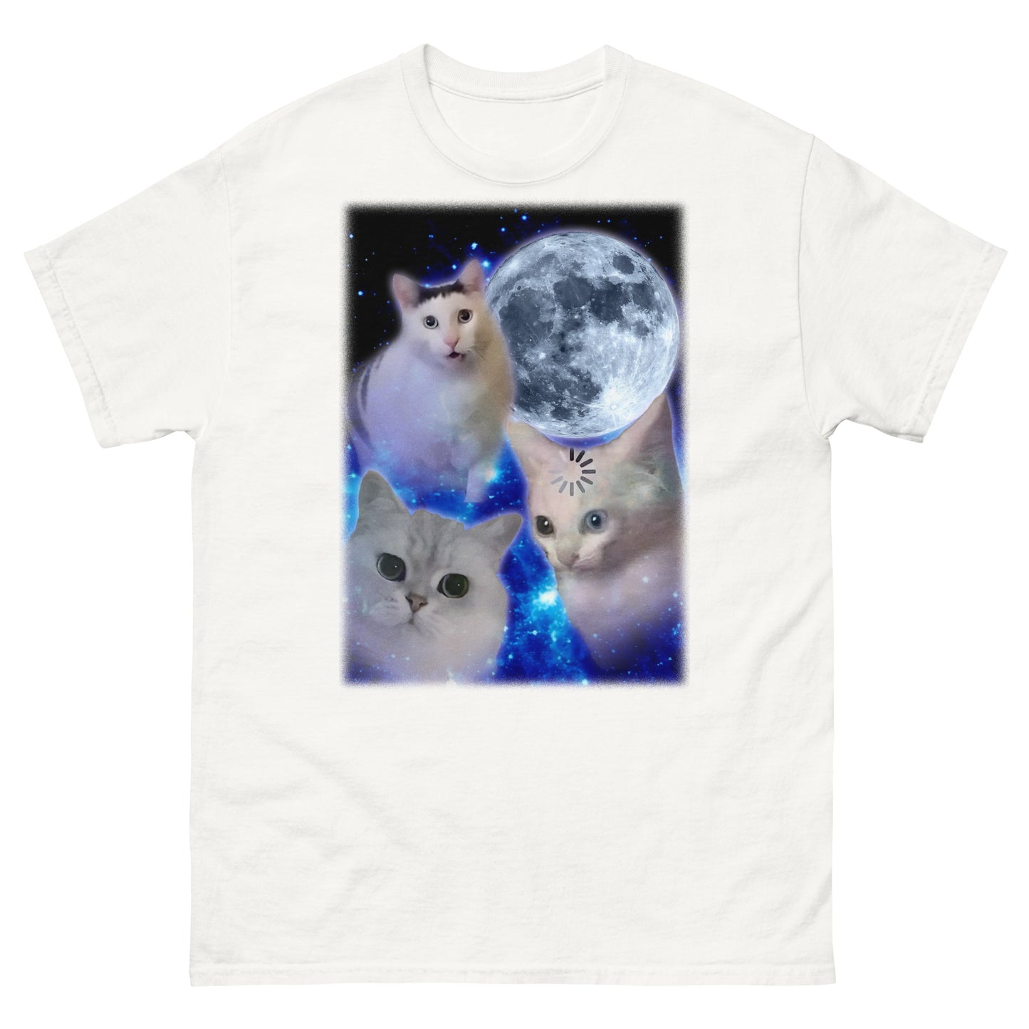 Confused Cats Moon T-shirt