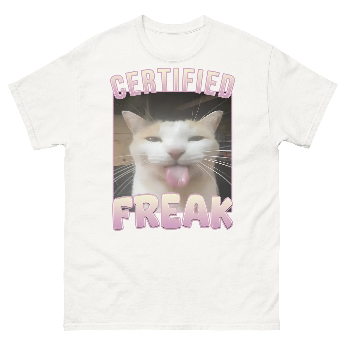 Certified Freak Funny Cat Meme T-shirt