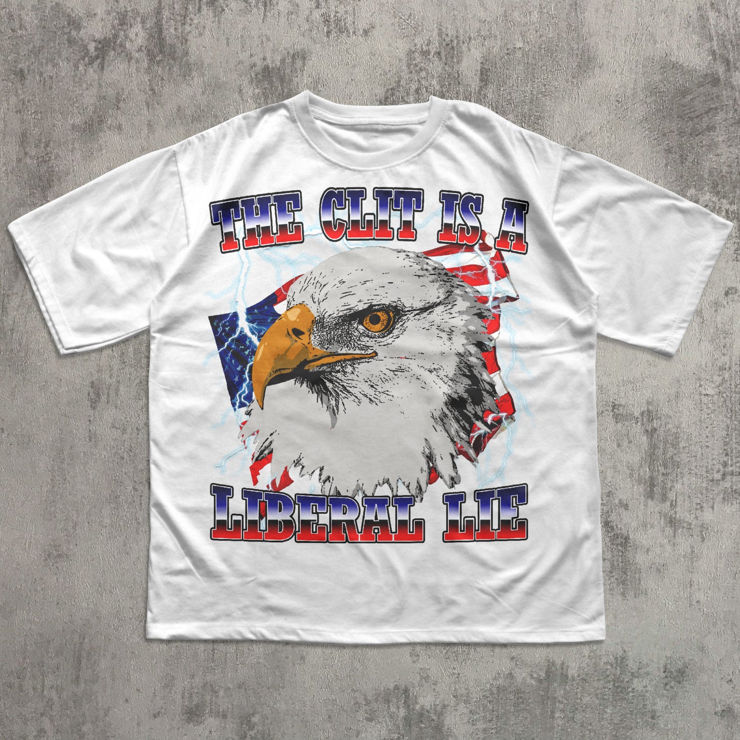 White Funny Eagle T-shirt
