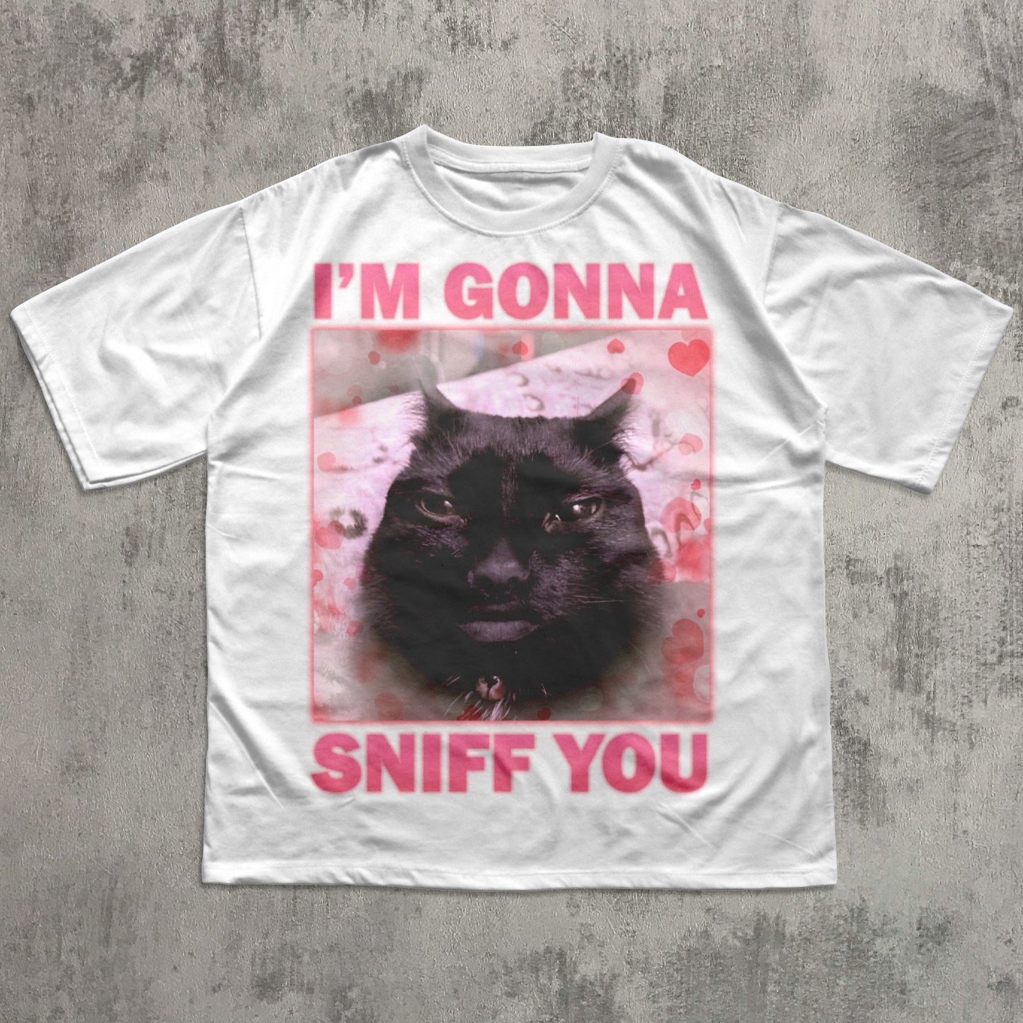 funny unhinged cat meme t-shirt