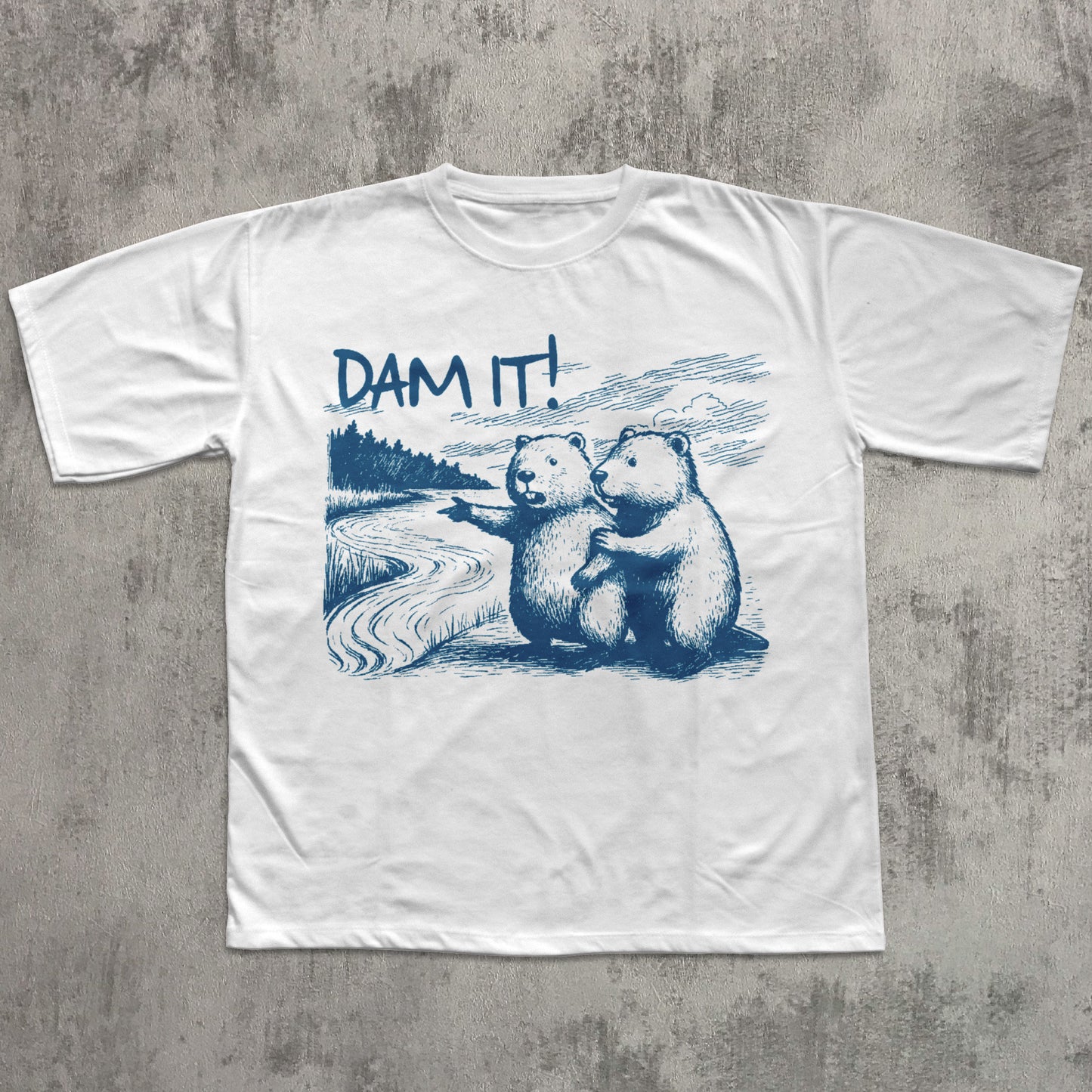 Funny Graphic Beaver T-shirt
