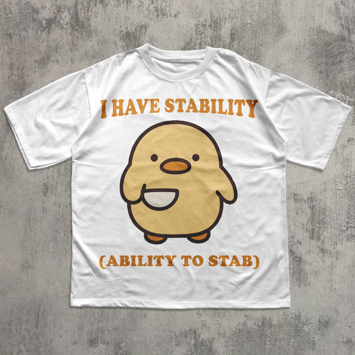 I Have Stability Funny T-shirt, Chick with knife Shirt