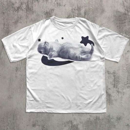 Y2k Retro Sleepy Cat T-shirt, Vintage Graphic Tee, Silly Cats Shirt, Aesthetic Summer Shirts