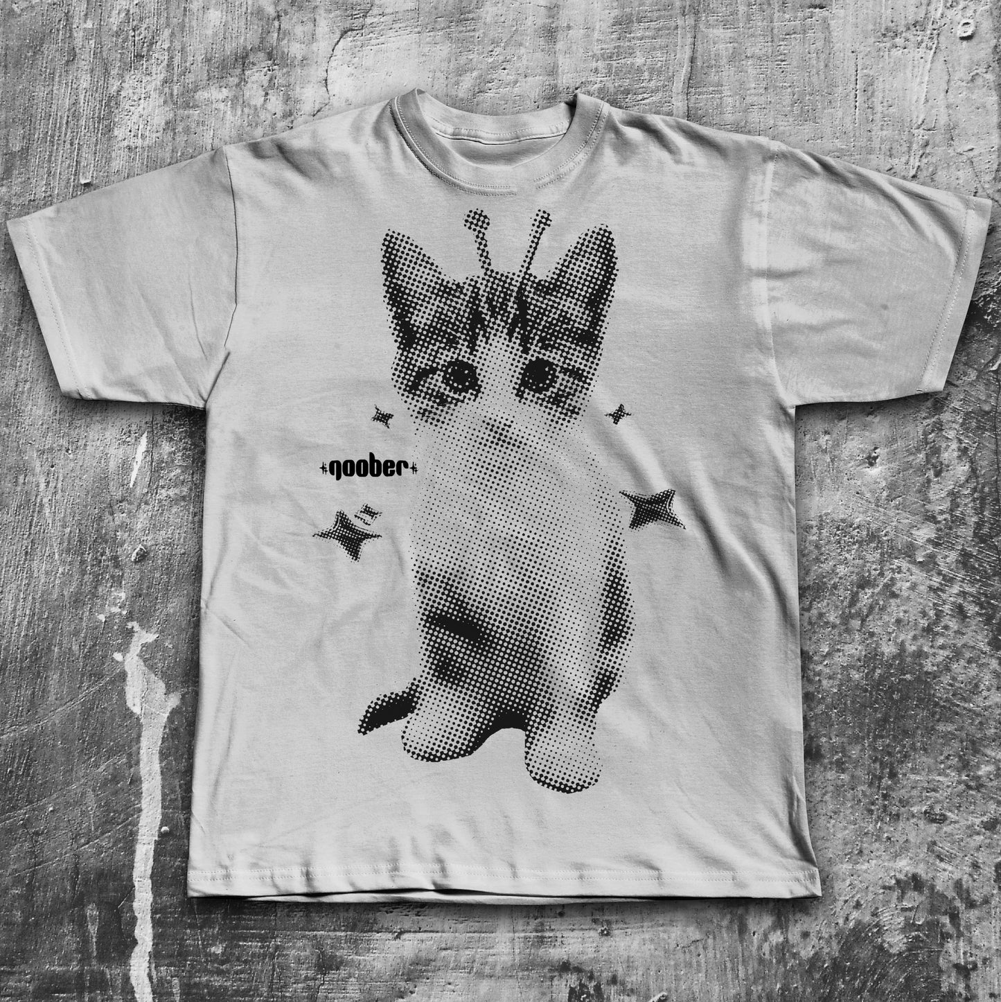 Y2k Retro Goober Alien Cat T-shirt, Vintage Graphic Tee, Silly Cats Shirt