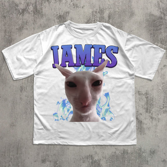 James Funny Cat Meme T-shirt